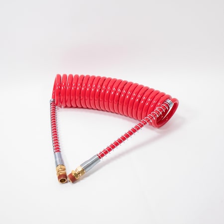 Automann Line Assy, Air, Coiled, Brake, Single Air Coil 15 Ft Red 179.3001.15